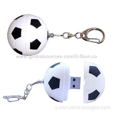 Football Shape USB Flash Drive with Customer's Own Logo, OEM/ODM are Welcome, PayPal Accepted